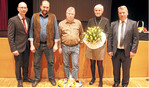 Die UEG Hohenlohe-Franken ehrte langjährige Mitarbeiter. Von links: Vorstandsvorsitzender Matthias Frieß, Frank Weidt, Erich Kleinhenz, Petra Rösl und Geschäftsführer Herbert Klein.