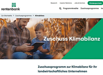 Neuer Zuschuss: Ab dem 1. Juli untersttzt die Rentenbank landwirtschaftliche Betriebe bei der Erstellung einer Klimabilanz.