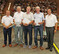 Abschied vor groem Publikum in der Arena Hohenlohe, v. l.: Patrick Schmelzle, Ulrich Khnle, Dieter Biermann, Hugo Sekler  und Peter Hauk.