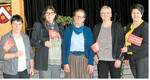 Zeigen Flagge in der Landfrauenarbeit (v. l.): Rosi Teufel, Kreisvorsitzende Renate Schuler-Wandel, Irene Schmid, Elke Ankele und Vizepräsidentin Christa Fuchs.