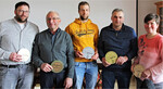 Die geehrten Betriebsleiter (v. l.) Manuel Mayer, Anton Schneider, Johannes Hägele, Markus Hoffmann und Sonja Müller.