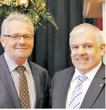 Setzen sich in Bund und Land für die Bauern ein: Ernährungsausschuss-Vorsitzender Alois Gerig, Kreisvorsitzender Hermann Färber (r.).