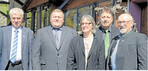 Wechsel an der Spitze des vlf-Landesverbandes (v.l.): Hubert Hopp, Stefan Käppeler, Beate Laible, Dr. Wolfgang Eißen und Christian Ziegler.