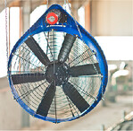 Der Ventilator DDF 1200" sorgt für eine kühle Brise.