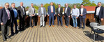 Im Bild, v.l.: Klaus Muggele (LBV), Karl-Heinz Mayer (BLHV), Michael Nödl (stellvertretender Geschäftsführer im BLHV), Marco Eberle (Geschäftsführer im LBV), Egon Busam (BLHV), Joachim Rukwied (Präsident im LBV), Bernhard Bolkart (Präsident im BLHV), Hans-Benno Wichert (LBV), Martin Linser (BLHV), Benjamin Fiebig (Geschäftsführer im BLHV) und Gerhard Glaser (LBV).