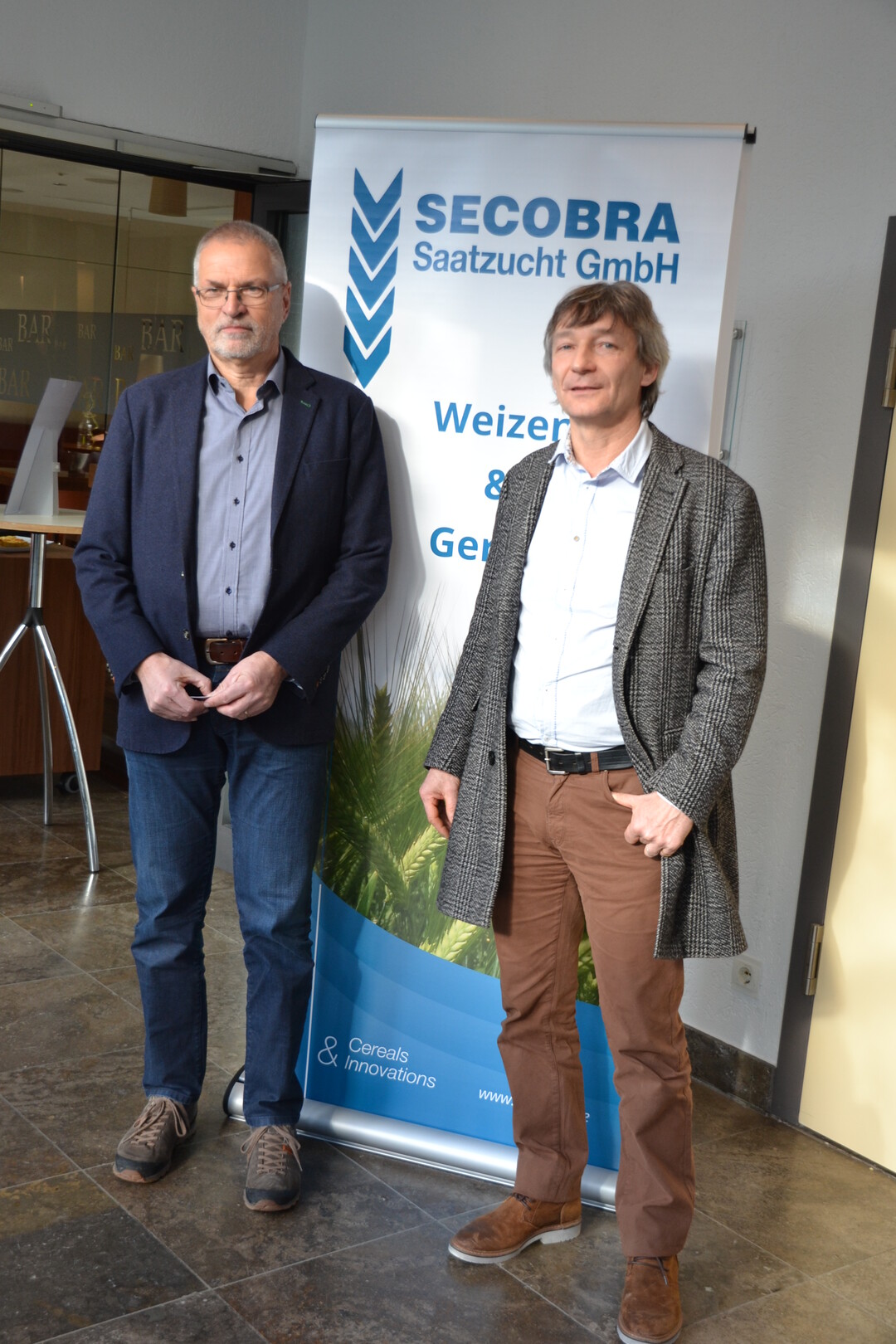 Dr. Hubert Kempf (l.), Zchter, und Gilles Fouquin, Geschftsfhrer Secobra