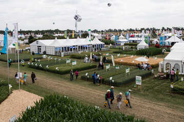Ausstellungsgelände der DLG-Feldtage 2018 in Bernburg.