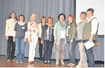 Der Vorstand der Kräuterpädagogen Baden-Württemberg mit Schirmherrin des Kongresses (v. l.): Evi Kletti, Karin Öchslen, Martina Schwarzburger, Christa Scherhaufer, Gabi Gläser, Gerlinde Kretschmann, Helga Hennebold, Helga Häbich, Claudia Nafzger.