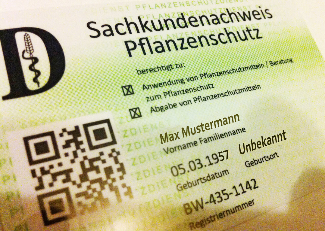 Die Sachkunde muss laufend erhalten bleiben.