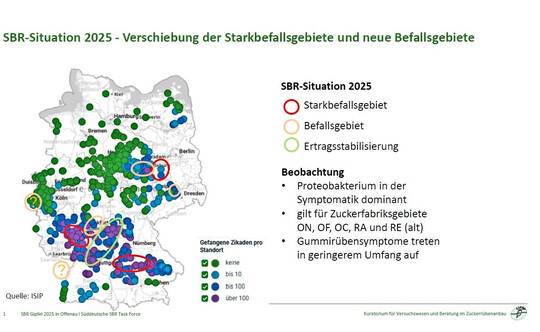 Befallsgebiete in Deutschland