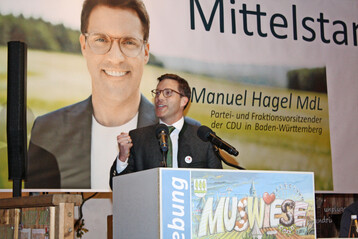 Manuel Hagel, CDU-Spitzenkandidat der kommenden Landtagswahl, nahm Stellung zur aktuellen Politik und stellte seine Ziele vor.