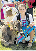 Noemi Kubach, stolze Gruppensiegerin im Vorführwettbewerb.