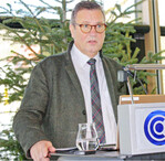 Agrar- und Forstminister Peter Hauk auf der Mitgliederversammlung.