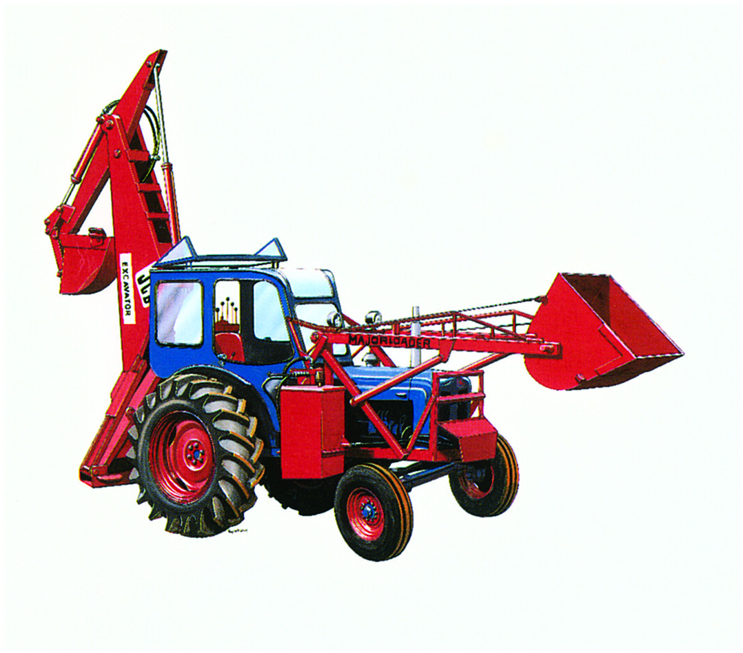 1953 erwies sich als Schlsseljahr fr die Produktentwicklung: Bamford erfand den Baggerlader, der als JCB Mk 1 bekannt wurde.