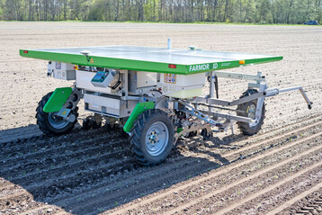 Der Roboter von Farmdroid kann nun auch grere Samen sen.