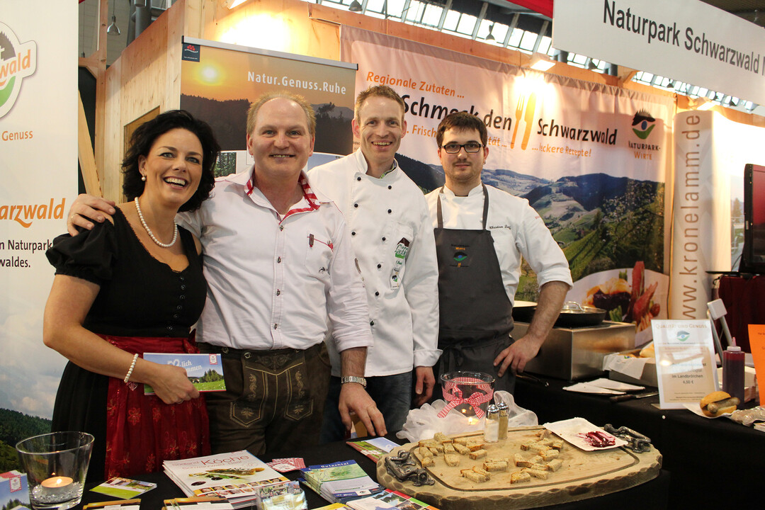 Die Naturpark-Wirte boten auf der Slow Food Messe in Stuttgart regionale Köstlichkeiten aus dem Schwarzwald an.