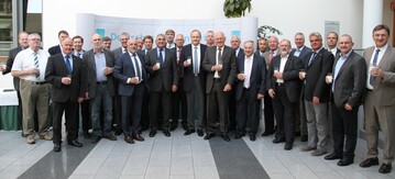 Gruppenbild der Teilnehmer des Gesprchs mit den genossenschaftlichen Molkereien am 8. Juni 2016.