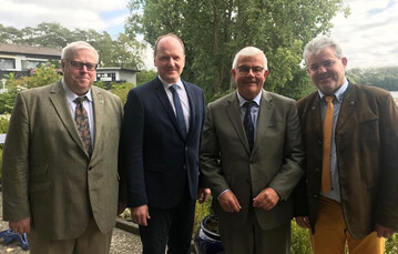 Neu gewhlter Vorstand v. l.: Dr. Volker Wolfram, Hans-Benno Wichert, Martin Empl (Prsident) und Lutz Eimecke
