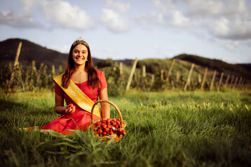 Die amtierende Erdbeerkönigin Magdalena Ziegler.