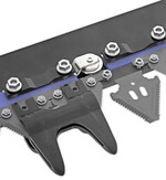 Die Messerklingen lassen sich einfach tauschen.