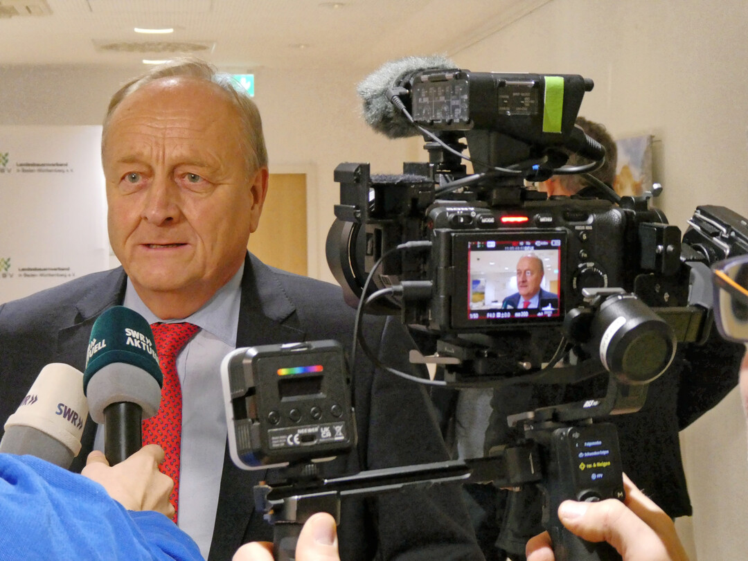 Verbandspräsident Joachim Rukwied kommentierte die Unternehmensergebnisse des Wirtschaftsjahres 2024/2025.
