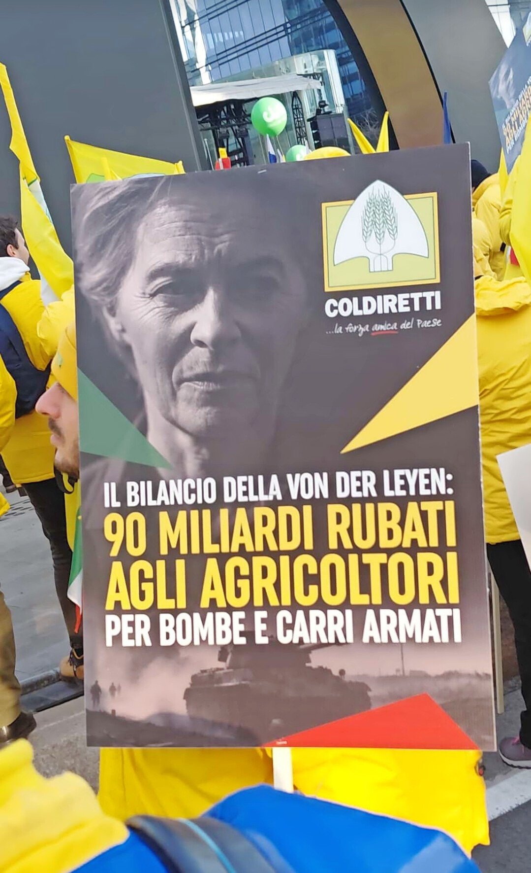 Demonstration in Br�ssel.