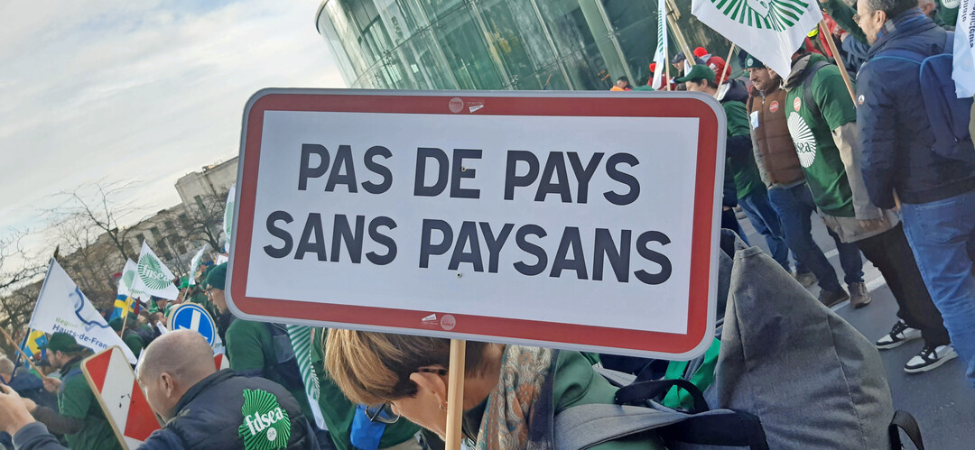 Demonstration in Br�ssel.