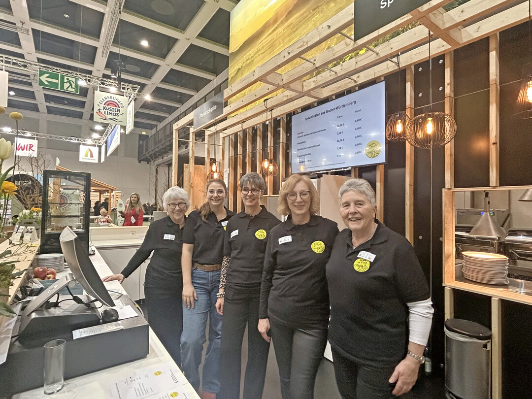 Bew�hrtes Team in der Baden-W�rttemberg-Halle.