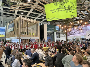 Gute Stimmung auf dem Messeauftritt von Baden-Württemberg.