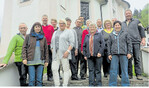 Die Reisegruppe der Landwirtschaftsmeister vor der bekannten Wallfahrtskirche Maria Gern.