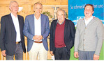 Von links: Hans Tober von der muva Kempten, Kardiologe Dr. med. Ulrich Hildebrandt, Ernst Wirthensohn vom Kulturlandbüro Wirthensohn und Landwirt Michael Lerf.