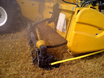 Das neue Doppel-Stoppelsystem als Prototyp von New Holland in ersten Feldtests. 