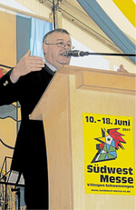Walter Heidl, Präsident des bayerischen Bauernverbandes, hielt die Ansprache am Tag der Landwirtschaft auf der Südwest Messe