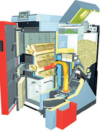 Die Kombikessel SP Dual und SP Dual compact kombinieren modernste Scheitholztechnik mit dem Komfort einer Pelletsanlage.