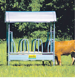 Die Futterraufen sind für hohe Stabilität in massiver Ganzstahlausführung hergestellt. Alle Stahlteile sind feuerverzinkt.