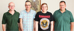 Das wiedergewählte Vorstandsquartett (v. l.): zweiter Vorsitzender Johannes Wegst, erster Vorsitzender Thomas König, Schriftführerin Ariane Amstutz und Kassierer Markus Auer.