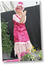 Marlies Blume setzte bei ihrem Kabarettauftritt die Landfrauenarbeit immer wieder gekonnt in Szene.