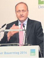 Standortbestimmung beim Bauerntag: Präsident Rukwied bei seiner Grundsatzrede in Bad Dürkheim.