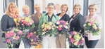 Präsidium des Deutschen Landfrauenverbandes (v.l.n.r.): Ursula Braunewell (Beisitzerin), Steffi Trittel (Beisitzerin), Agnes Witschen (erste Vizepräsidentin), Brigitte Scherb (Präsidentin), Rita Lanius-Heck (Beisitzerin), Anneliese Göller (zweite Vizepräsidentin), Petra Bentkämper (Beisitzerin).