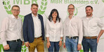 Das wiedergewählte Vorstandsteam mit Geschäftsführer Jens Winterhalder (l.): v. l. Vorstand Joachim Humpfer, Andrea Hanselmann, Andreas Krepp, Thomas Weinert.