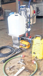 Das Univog500 desinfiziert im Weinkeller mit Ozon.