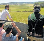 Eine Station der Felderrundfahrt war das Reaktivierungsgebiet der Altarmschlingen der Würm.