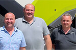 v.l.: Michael Frank (Verkaufsleiter Nord), Karl Heinz Wöger (Serviceleiter), Reiner Schwenk (Leitung Ersatzteilwesen)