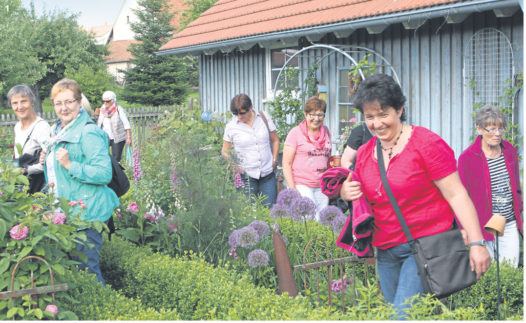 Besuch im Bauerngarten von Marianne Gekeler in Römerstein-Böhringen.