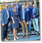 Der neue Geschäftsführende Vorstand (v. l.): Hans-Benno Wichert, Karl Endriß, Roswitha Geyer-Fäßler, Joachim Rukwied, Hubert Kucher, Stefan Kerner, Jürgen Maurer, Marco Eberle, Ernst Buck.