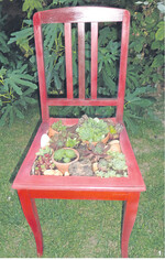 Blickfang: Stuhl mit besonderer Polsterung".