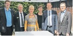 Eröffnung des neuen Büros in Ummendorf (v. l.): Ralf Flinspach (Landsiedlung), Gerhard Kottek (Landsiedlung), Staatssekretärin Friedlinde Gurr-Hirsch, Birgit Ewert (Landsiedlung), MdL Thomas Dörflinger und Landsiedlung-Geschäftsführer Bernhard Kübler.