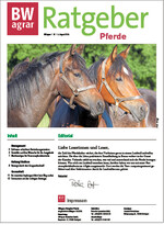 In der nächsten BWagrar erscheint der Ratgeber Pferde für 2018.