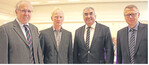 Krise am Milchmarkt: Ostalb-Kreisvorsitzender Hubert Kucher (2. v. l.) mit den Experten Richard Riester, Udo Folgart und Martin Boschet (v. l.) bei der Info-Veranstaltung in Essingen.