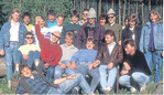 Die Leutkircher Berufsschüler aus dem Jahr 1990 beim Südtirolbesuch....